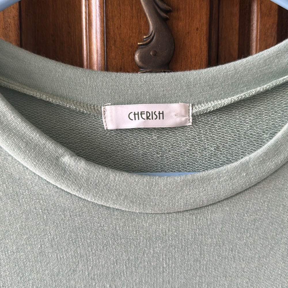 Cherish Mint Crewneck Tee Dress - NWOT - Medium - Picture 2 of 5